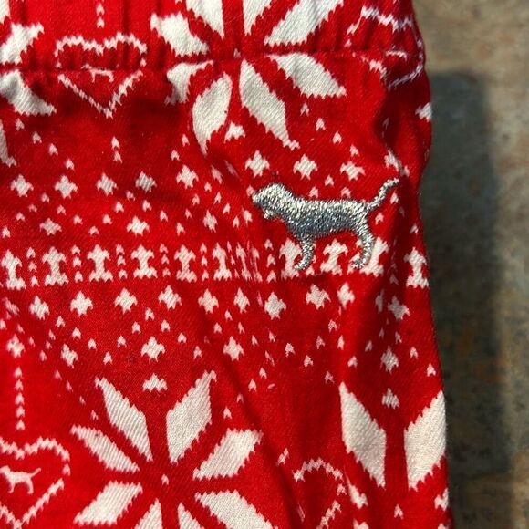 Victoria’s Secret Christmas Pajama Pants HO HO HO Sz Medium - Picture 2 of 6